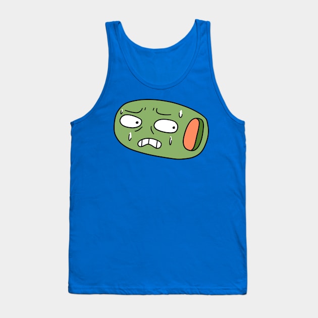 Nervous Olive Tank Top by saradaboru